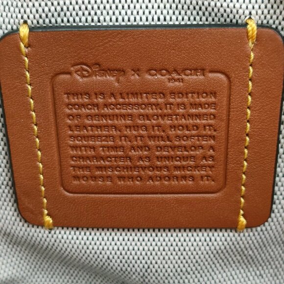 Coach x Disney Mickey Crossbody Clutch Bag - Red Leather (2016 Collection) - Picture 8 of 9